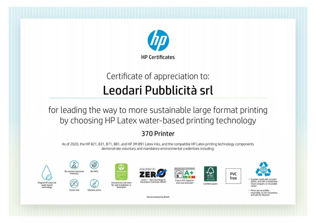 Certificazioni Internazionali Hp Certificates 370