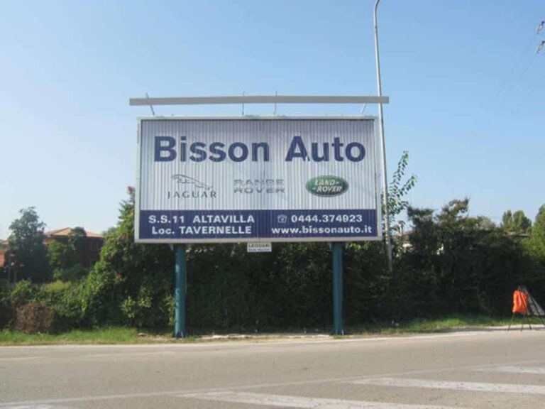 Poster pubblicitario Bisson Auto