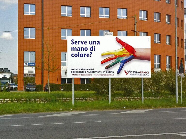 Poster pubblicitario Vicenza Vernici