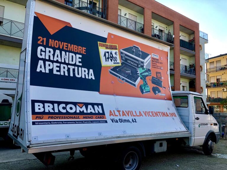 Pubblicit&agrave; itinerante Bricoman