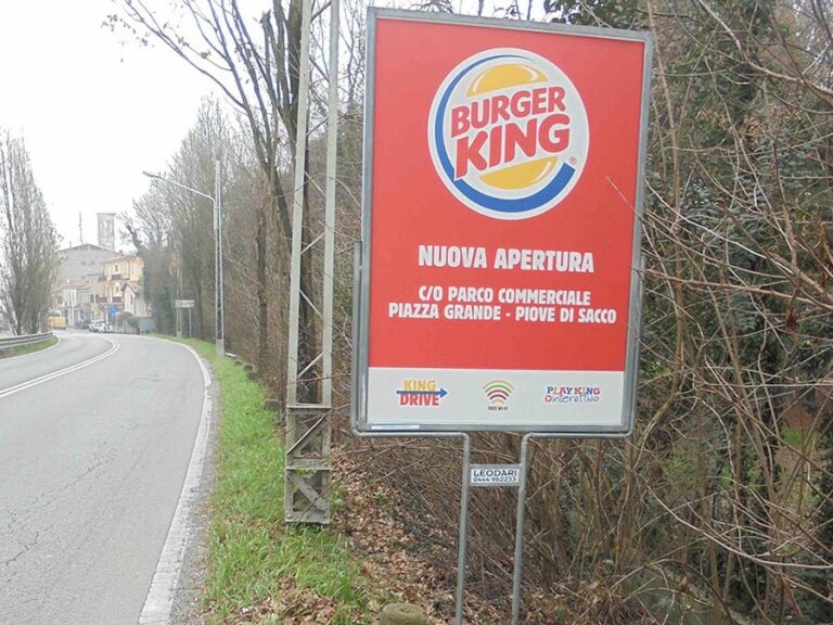 Pubblicit&agrave; itinerante Burger King