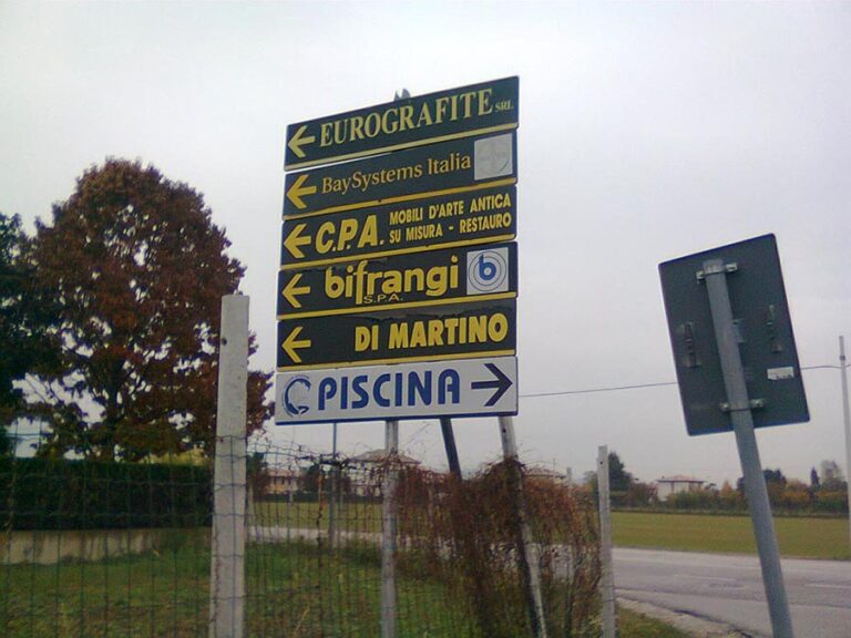 Segnaletica aziendale Centro Acqua
