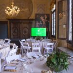 Festa per i 75 anni di Leodari Pubblicit&agrave; a Villa Valmarana ai Nani, backstage