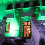 Festa per i 75 anni di Leodari Pubblicit&agrave; a Villa Valmarana ai Nani, l&rsquo;aperitivo