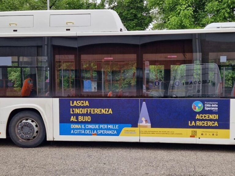 Pubblicit&agrave; dinamica sugli autobus: Citt&agrave; della Speranza