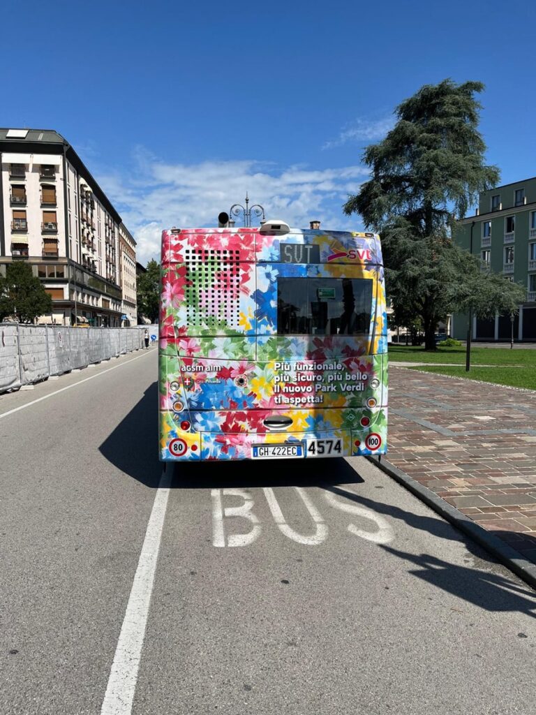 Pubblicit&agrave; dinamica sugli autobus: Park Verdi, decorazione integrale